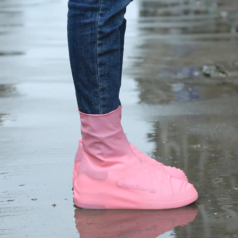 Sneaker Protector - レインブーツ防水靴カバーシリコーンユニセックス靴プロテクター防水ノンスリップ靴カバー再利用可能な屋外レインブーツ