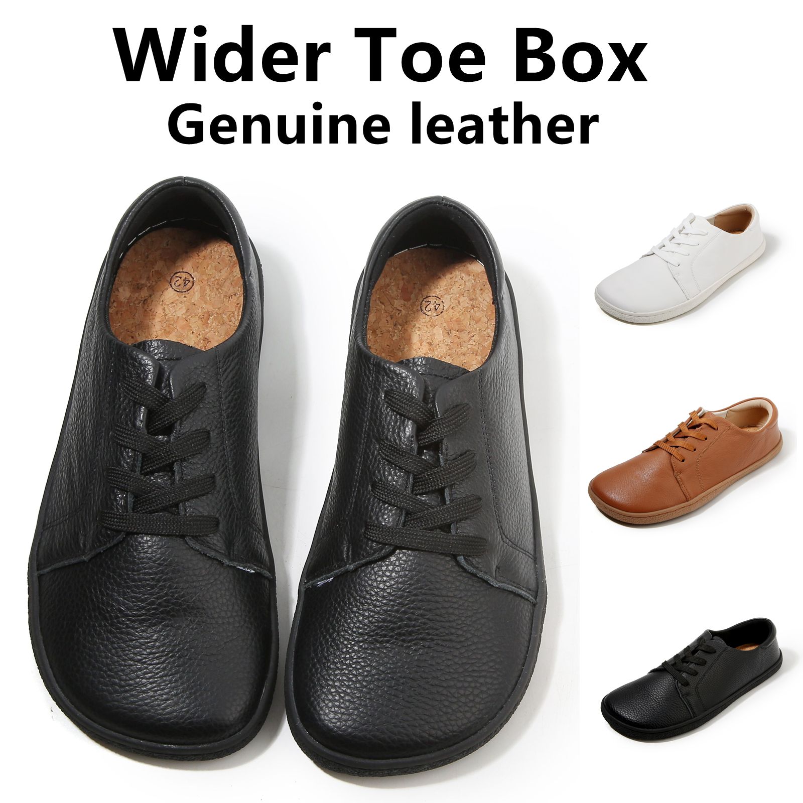 Sneaker Box - TONGLEPAO 春、秋、裸足、本革メンズレディーススニーカー、ゼロドロップフラットソフトソール、幅広つま先ボックスライト