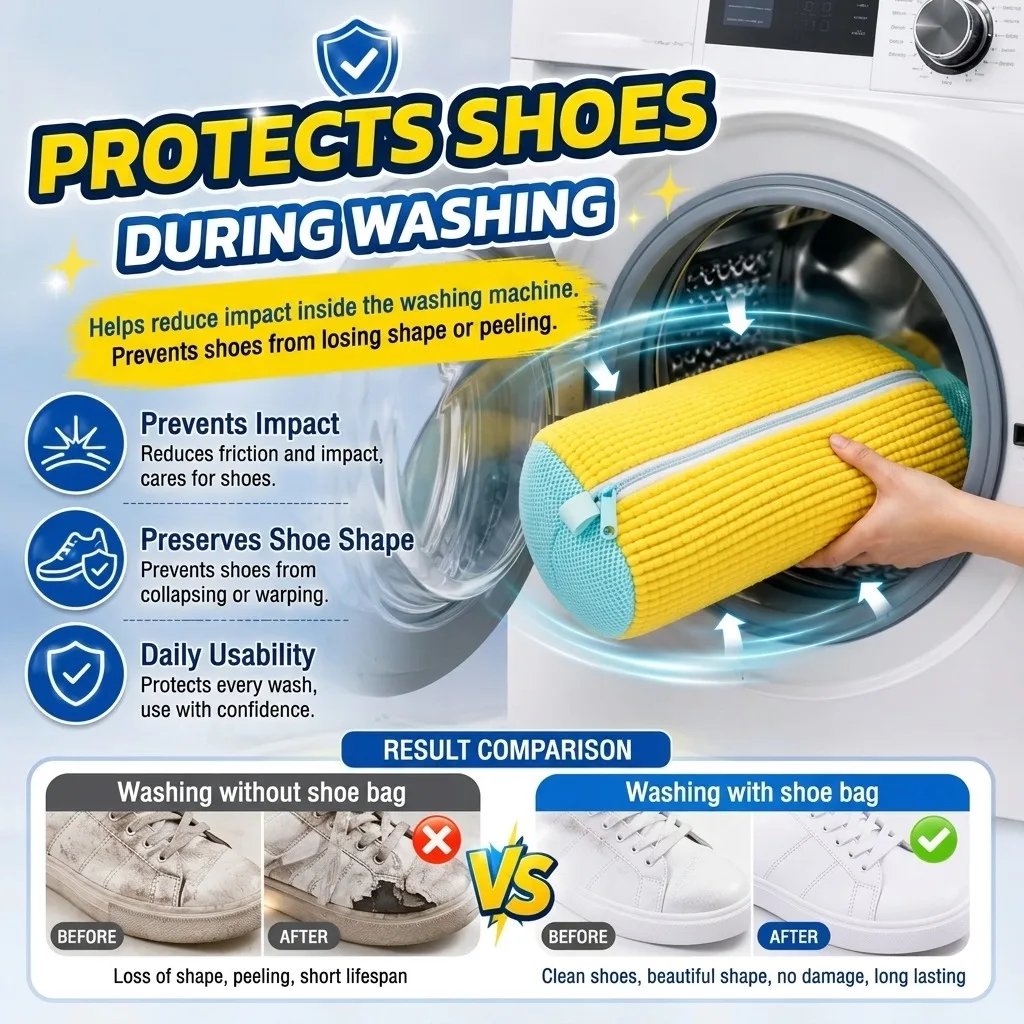 ふわふわファイバー360 °   シューズ洗濯用バッグ -  - Shoe Cleaner のレビューと価格