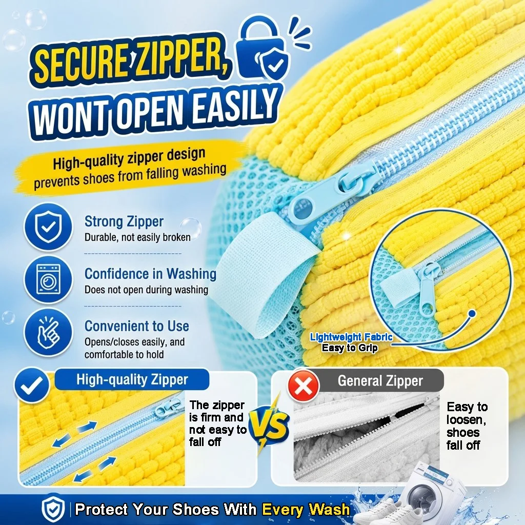 ふわふわファイバー360 °   シューズ洗濯用バッグ -  - Shoe Cleaner のレビューと価格