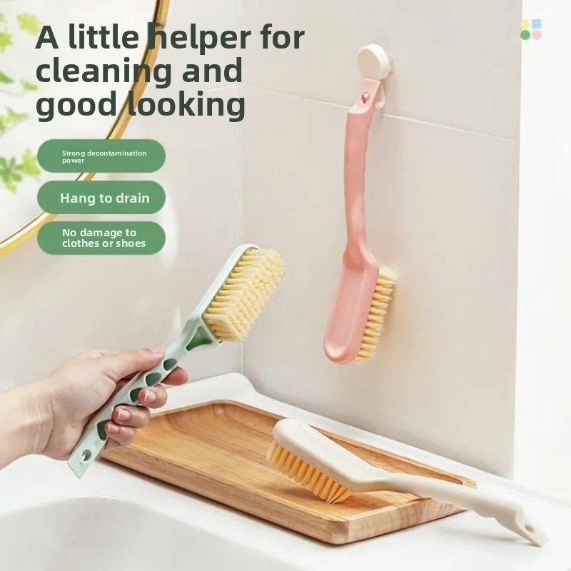 柔らかい毛の靴ブラシ ハンギングホール付きロングハンドル 多 - Sneaker Care Spray のレビューと価格